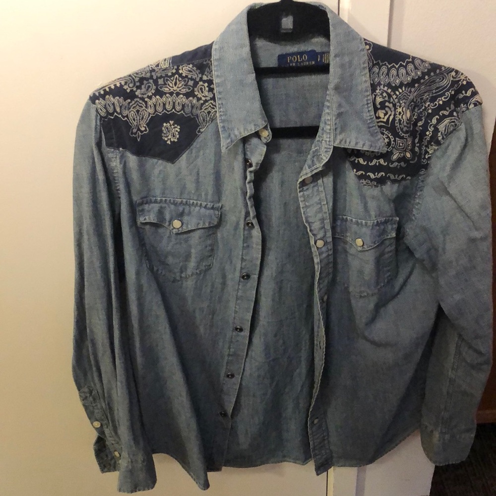 RALPH LAUREN WESTERN DENIM Shirt (S)